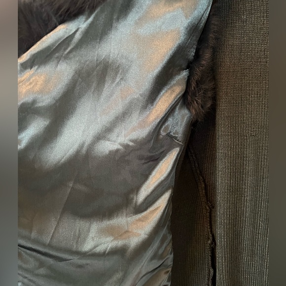 Dolce Cabo Teal Rabbit Fur Vest - Picture 5 of 6